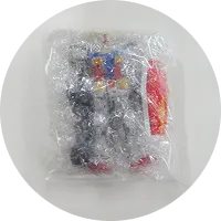プチプチで1体ずつ包んだガンプラ